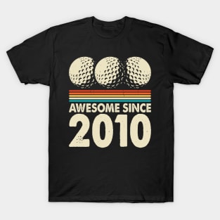 Awesome Since 2010  T Shirt For Women Men T-Shirt